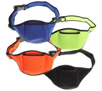 GLEAVI 4Pcs Mixed Color Microphone Waist Belts Mic Carrier Pouches for Fitness Instructors Running Aerobics with Mic Storage Bags