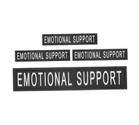 GLEAVI 4pcs Reflective Dog Harness Patches Set with Hook and Loop Fastener for Service Animal Vest, Therapy and Training Use, Sturdy Fabric, Suitable for Emotional Support Dogs Xs