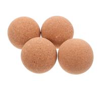 GLEAVI 4pcs Reusable Cork Ball Bottle Stoppers Wooden Round Wine Stopper for Glass Containers DIY Crafting and Home Decor and Elegant Seal for Jars and Bottles