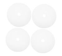 GLEAVI 4Pcs Silicone Dehydrator Sheets Reusable Non-stick Food Dryer Mats for Fruit Vegetable Jerky with Large Round Surface and Central Heat-resistant Pads for Efficient Drying