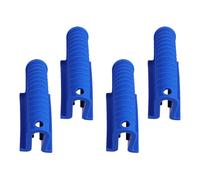 GLEAVI 4pcs Silicone Pot Side Handle Cover Heat Insulation Sleeve Kitchen Tool for Cooking Protecting Hands from Burns Sturdy Blue Silicone Pot Handle Holder