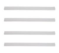 GLEAVI 4pcs Silicone Skateboard Deck Guard and Snowboard Collision Strip Impact Protection and Wear Resistant Features, 35cm White Edge Protector for Street Skateboard and Ski Tip Guard