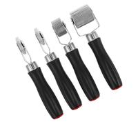 GLEAVI 4pcs Tire Patch Roller Repair Tool with Plastic Handle for Car Motorcycle Wheel Puncture Fix Grip Easy Operation Multitire Compatible Tire Repair Kit