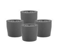 GLEAVI 4pcs Walker Feet Accessories Non-Slip Rubber Tips Replacement for Crutches and Shower Chairs, Grey 28mm Diameter Walker Rubber Tips Suitable for Mobility Aids and Commode Use