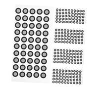 GLEAVI 5 Sheets Reflective Film Marking Points for Scanner Tear Resistant Positioning Targets Reusable Reference Markers for Architecture Engineering and Design Applications
