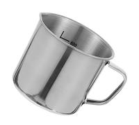 GLEAVI 500ml Stainless Steel Laboratory Pitcher with Accurate Measurements and Burr-Free Exterior for Liquids and Solids in Industrial and Scientific Settings