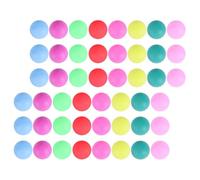 GLEAVI 50pcs 40mm Colorful PP Seamless Frosted Table Tennis Balls for Competition Training Party Entertainment