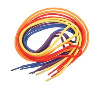 GLEAVI 50PCS Bead Threading Shoelace for Learn to Tie Shoes Educational Safe Material Fun Early Learning Game for Red Yellow Orange Dark Purple and Royal