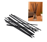 GLEAVI 50pcs Black Fibre Aroma Diffuser Sticks for Home Fragrance, Air Purification and Relaxation, 3mm Diameter 18cm Long Essential Oil Reed Diffuser Accessories