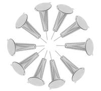 GLEAVI 50pcs Metal Coil Springs with Double-sided Adhesive Base Shaking Head Doll Spring for DIY Crafts Dashboard Decorations