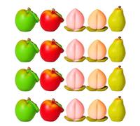 GLEAVI 50pcs Mini Resin Fruits: Simulation Fruit Statues Creative Table Decors - Artificial Ornaments for Micro Landscaping Dollhouse Accessories and DIY Projects
