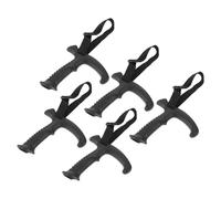 GLEAVI 5pcs 16mm Trekking Pole Handle Replacement with T-shape Grip and Wrist Strap, Hiking Pole Hand Grip Accessories for Outdoor Sports and Mountaineering