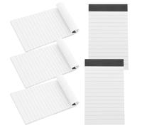 GLEAVI 5pcs A7 Mini Legal Pads Small Ruled Notepads White Lined Writing Pads for Office Travel Planning and Memo Use