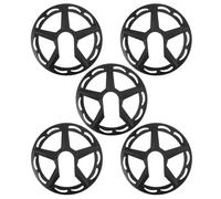 GLEAVI 5pcs Bike Chainring Guard 42t 4-hole Plastic Chainwheel Protective Cover with Anti-wear Protection and Mud Debris Shield for Bicycle Repair Kit Applications