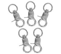 GLEAVI 5pcs Metal Parrot Cage Door Locks Bird Cage Buckles Clasp Safety Buckle Anti-escape Heavy Duty Snap Hooks for Birdcage Accessories