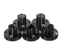 GLEAVI 5Pcs Screw Bulb Holder Metal Lamp Socket Base for DIY Electrical Circuits Science Kits Light Fixture Parts