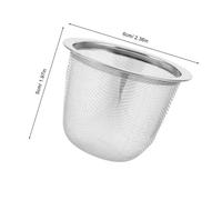 GLEAVI 5pcs Stainless Steel Fine Mesh Tea Infuser Teapot Filter Insert for Loose Leaf Brewing Removable Strainer for Easy Cleaning Stylish Spice Filter Accessories for Home and Office
