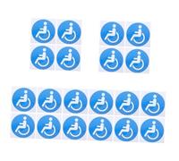 GLEAVI 5sets Disability Sign Wheelchair Accessory Decal for Car Windows 4pcs*5
