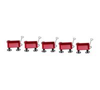 GLEAVI 5sets Miniature Trailer Model for Dollhouse Decorative Micro Landscaping Prop Simulation Trailer for Home Decor Present Idea for Photography Accessories 2pcs*5