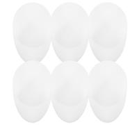 GLEAVI 6 Pcs Acrylic Lamp Shades: White Horseshoe Light Covers for Table Sconces Floor Lamps - Fixture Replacement for Home Bedroom (13.6x11x5cm)