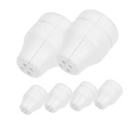 GLEAVI 6pcs Blind Pull Cord Knobs Four-hole Wooden Cord Knobs Blind Pull Ends Wood Window Drops for