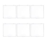 GLEAVI 6pcs Butterfly Specimen Storage Box - Clear Plastic Hinged Case - Small Transparent Display Box for Keepsake Specimen Collection Insect Display