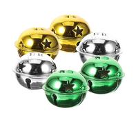 GLEAVI 6pcs Colorful Pet Bells DIY Craft Pendant for Collars for Holiday Decorations Jingle Sound Versatile Accessory for All Pet for Jewelry Making