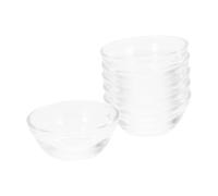 GLEAVI 6pcs Glass Food Bowls Thickened Pudding Bowls Microwave Safe Multifunctional for Rice Noodles Desserts Home Use