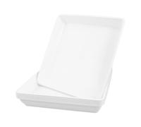 GLEAVI 6pcs Inch Square Plastic Stepping Stone Mold for Concrete with 1.73 Inch Depth, Easy Operation and Clean Surfaces, for Driveways and Outdoor Landscaping Projects