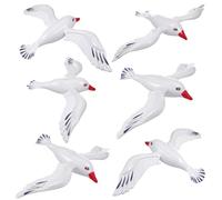 GLEAVI 6pcs Inflatable Seagull Pool Ornaments Lightweight Beach Decorations for Fun Water Activities Hawaiian Party Favors Life Decor Easy to Store Inflatable