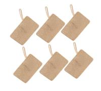 GLEAVI 6pcs Loofah Scrubber Natural Kitchen Cleaning Sponge Bowl Washing Tool Dishwashing Scrubber for Kitchen Supplies