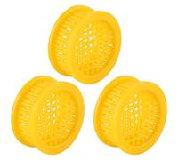 GLEAVI 6pcs Plastic Beekeeping Queen Cage Set Incubation Bases, Bee Rearing Cups for Hive Breeding and Queen Isolation, Beekeeping Tool Kit for Professional and Hobbyist Beekeepers