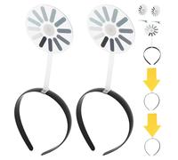 GLEAVI 6pcs Rotatable Arrow Headbands with Thinking Indicator and Comfortable Fit, Creative Funny Party Headwear for Concerts and Halloween Photo Booth Props