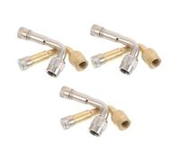 GLEAVI 6pcs Valve Extension Rod Tire Valve Extenders Extensions for Tires Air Vavle Stem Extender Metal Stem Car Copper