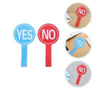 GLEAVI 6pcs Yes No Voting Paddles Handheld Judging Boards, Single-sided Foams Board with Handle, Classroom Voting Paddle Set for Evaluations and Competitions, Teachers and Judges