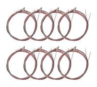 GLEAVI 8 Sets Acoustic Guitar Steel Strings Replacement Kit Colored Folk Guitar Strings for Beginners Performance with Platinum Pouch Packaging