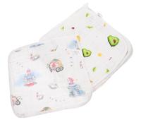 GLEAVI 8pcs Baby Cotton Face Washcloths Soft and Absorbent Saliva Towels with Different Designs Portable for Keeping Baby Dry and Neat Random Style