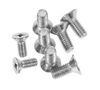 GLEAVI 8pcs Brake Rotor Mounting Bolts Screw Kit Stainless Steel Front Axle Disc Brake Rotor Screws Compatible Silver
