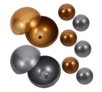 GLEAVI 8pcs Empty Round Capsules for Gumball and Toy Vending Machines Plastic Hollow Balls for Claw Machine Stuffers for Party Prizes and Easter Hunts