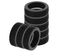 GLEAVI 8pcs Large Silicone Suitcase Caster Wheel Covers 5-6Cm Width 1.2Cm Black Travel Luggage Wheel Protectors for Noise Reduction and Scratch Prevention