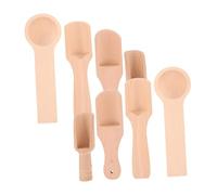 GLEAVI 8pcs Mini Wooden Spoons Small Tea Spoons for Loose Tea Salt Sugar Coffee Honey Spice Jars Portable Lightweight Compact Kitchen Accessories