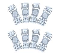 GLEAVI 8pcs Universal Swim Goggles Strap Buckles Replacement Clips, Sturdy Plastic Swim Goggle Buckle Accessories for Water Sports, Adjustable Swimming Eyewear Parts for Men and Women