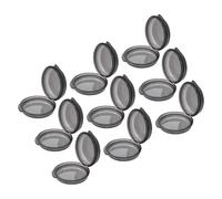 GLEAVI 9pcs Portable Pillbox Small Round Pill Case for Traveling Daily Pill Organiser Compartments Medication Travel Organizer Compact for Easy Carry for Vitamins and Lightweight and Desi