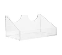 GLEAVI Acrylic 2-Slot Tilted Serum Bottle Rack 250ml Test Tube Holder Reagent Storage Organizer for Laboratory and Research Classroom