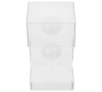 GLEAVI Acrylic Aquarium Feeding Tube with Suction Cup for Fish Tank, Floating Shrimp Feeder Accessory, Anti-drift Square Design for Precise Feeding in Aquariums