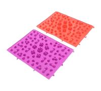 GLEAVI Acupressure Foot Massage Mat 2PCS 30x40cm Toe Pressure Plate Thickened Large Red and Purple Foot Sole Massager Tool for Home Use and Body Care