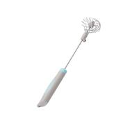 GLEAVI Adjustable Manual Egg Whisk Rotating Hand Mixer Kitchen Baking Tool Sky-Blue Ergonomic Handle Labor-Saving Efficient Egg Beater for Beating Whites Cream Butter
