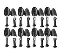 GLEAVI Adjustable Shoe Stretcher and Boot Tree Inserts Black Plastic Shoe Shaper for Men Women 8 Pairs Suitable for Wide Feet and High Heels