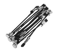 GLEAVI Alligator Clips and Rubber Soft Head 12pcs Black Mini with Magnetic Base Adjustable Bendable Desktop Clamp Mounting Bracket for Displaying Price Tags and Place Cards