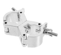 GLEAVI Aluminum Alloy Double Ring Pole Clamp 30-36Mm Metal Light Clips Stage Lighting Truss Clamp for Dj Moving Head Spotlight with Cross Universal Locking Mechanism